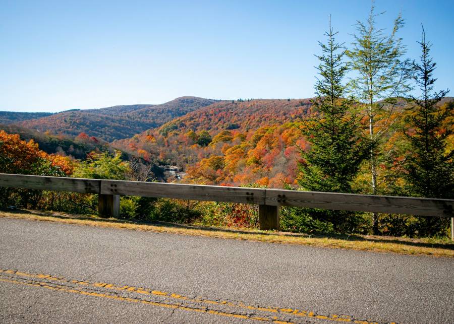 Blue Ridge Parkway in the Fall