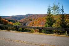 Blue Ridge Parkway in the Fall