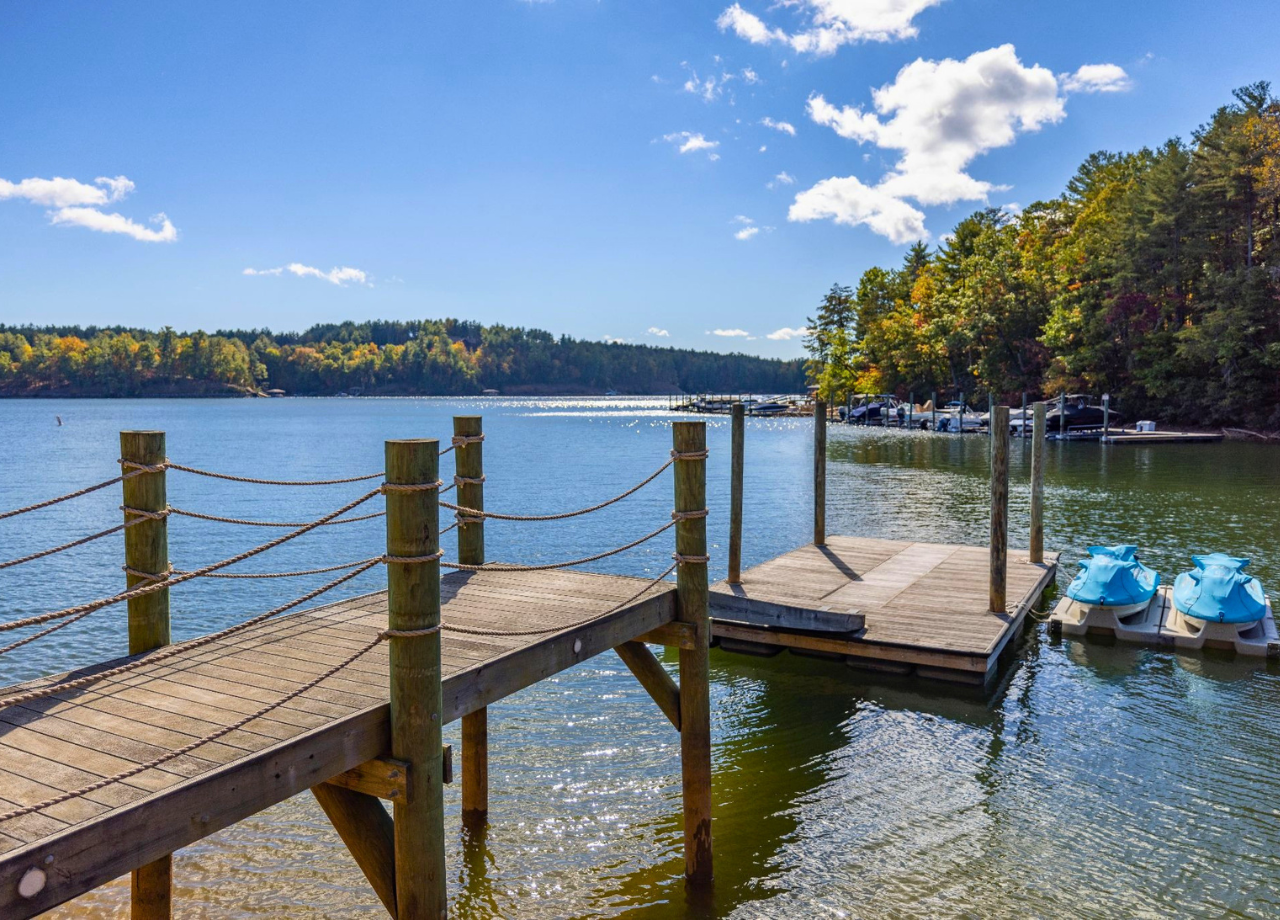 Boat dock Lake James NC