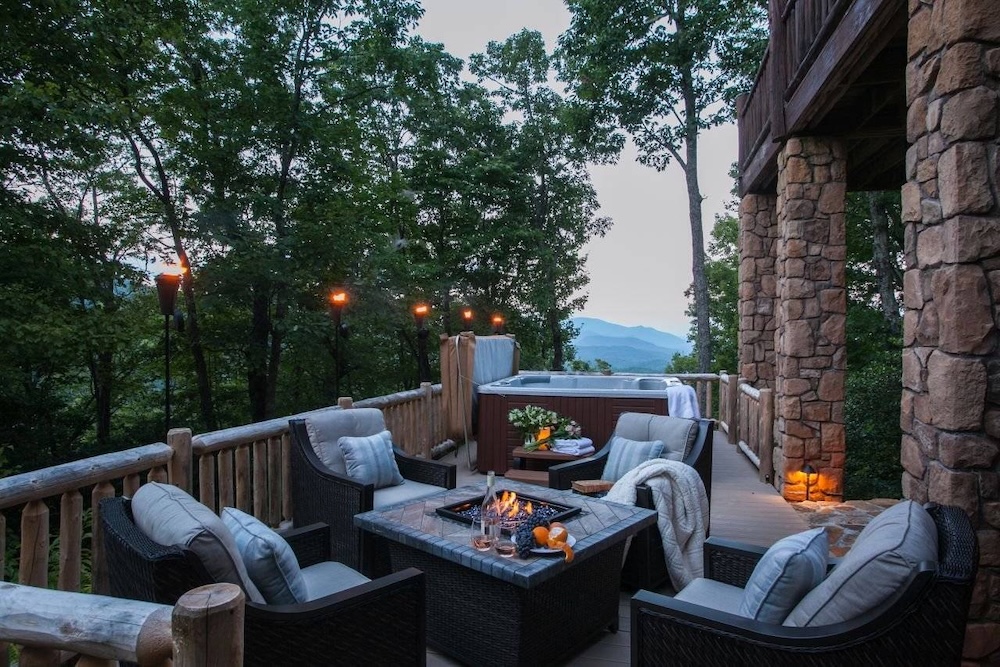 black mountain log cabin