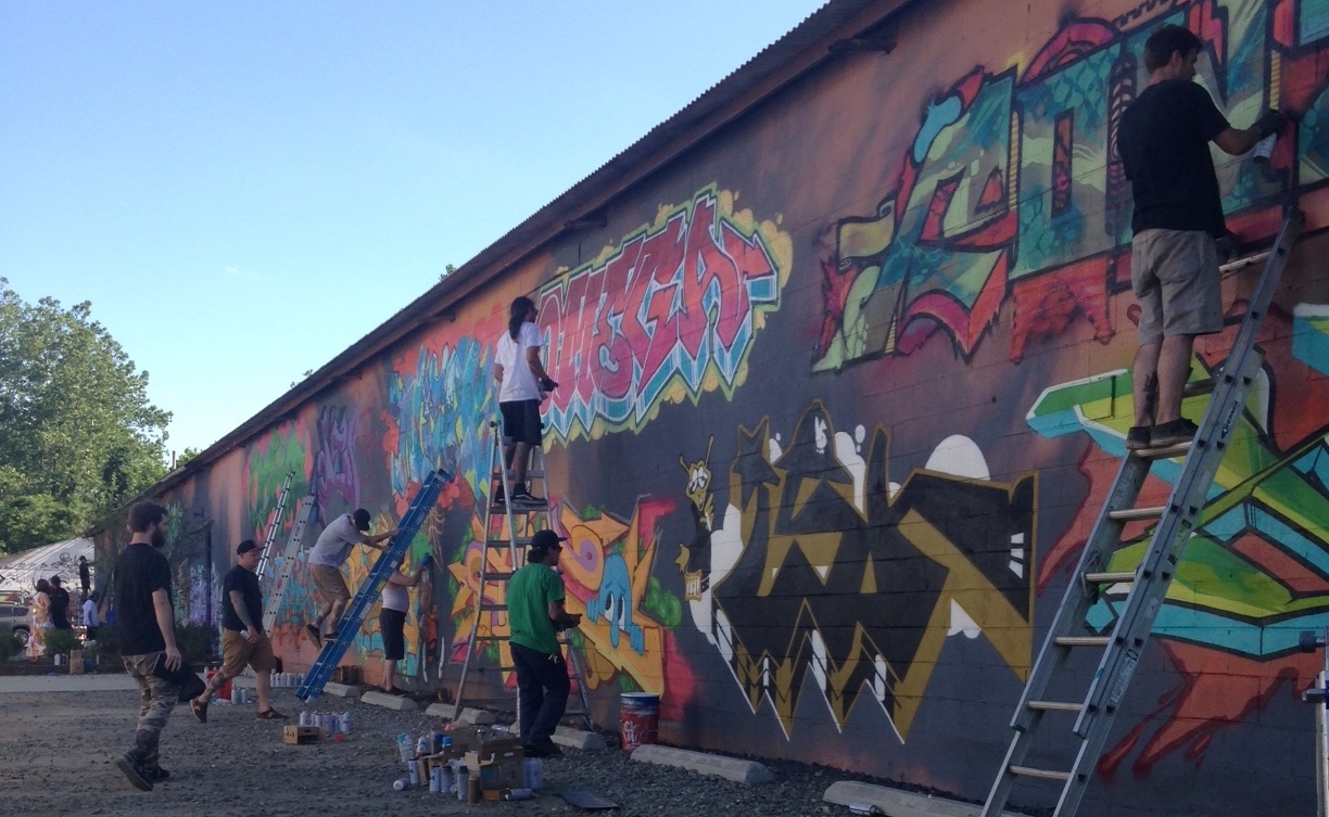 Graffiti murals - River Arts District